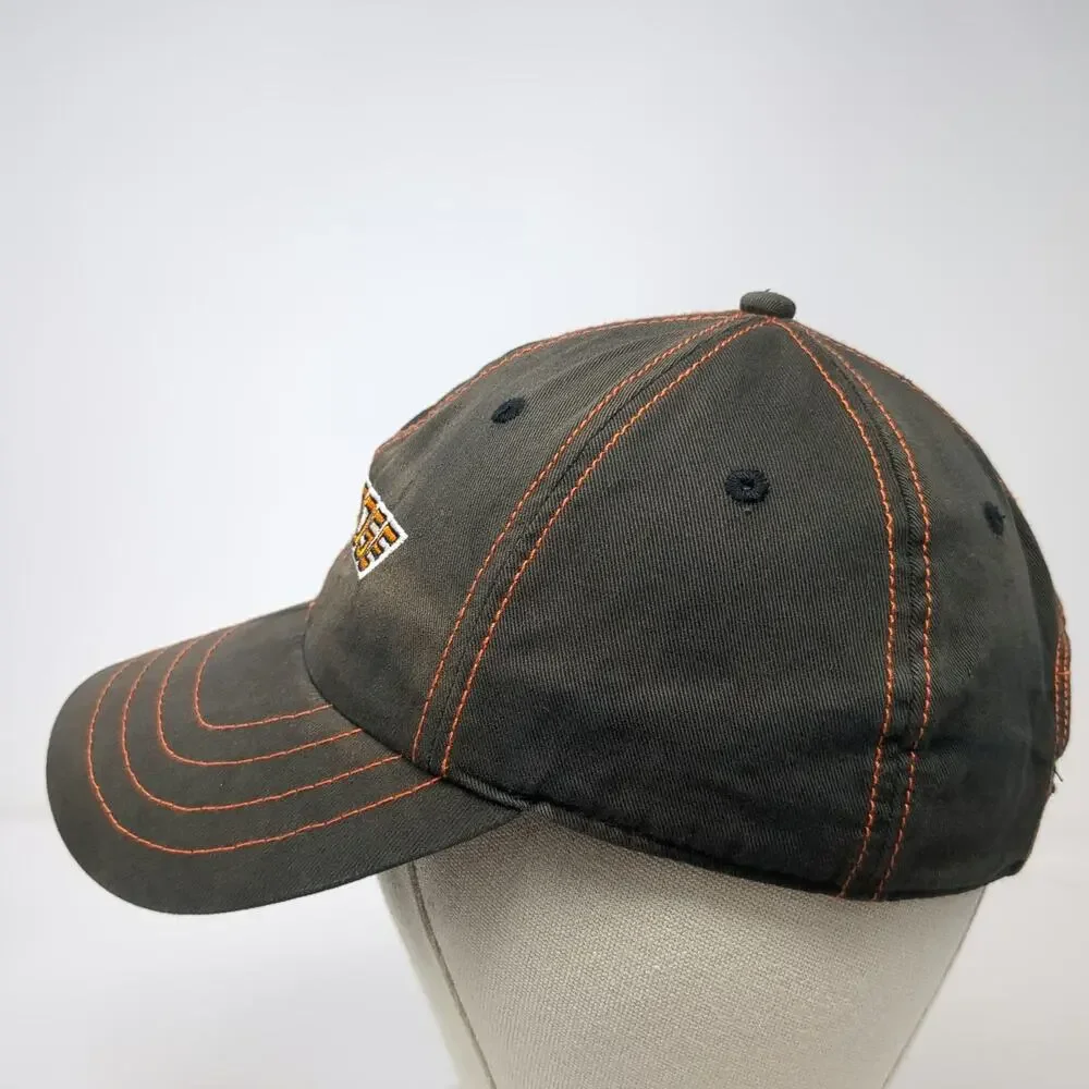 Mongoose Baseball Cap Black Orange White One Size Mascot Contrast Stitching Hat